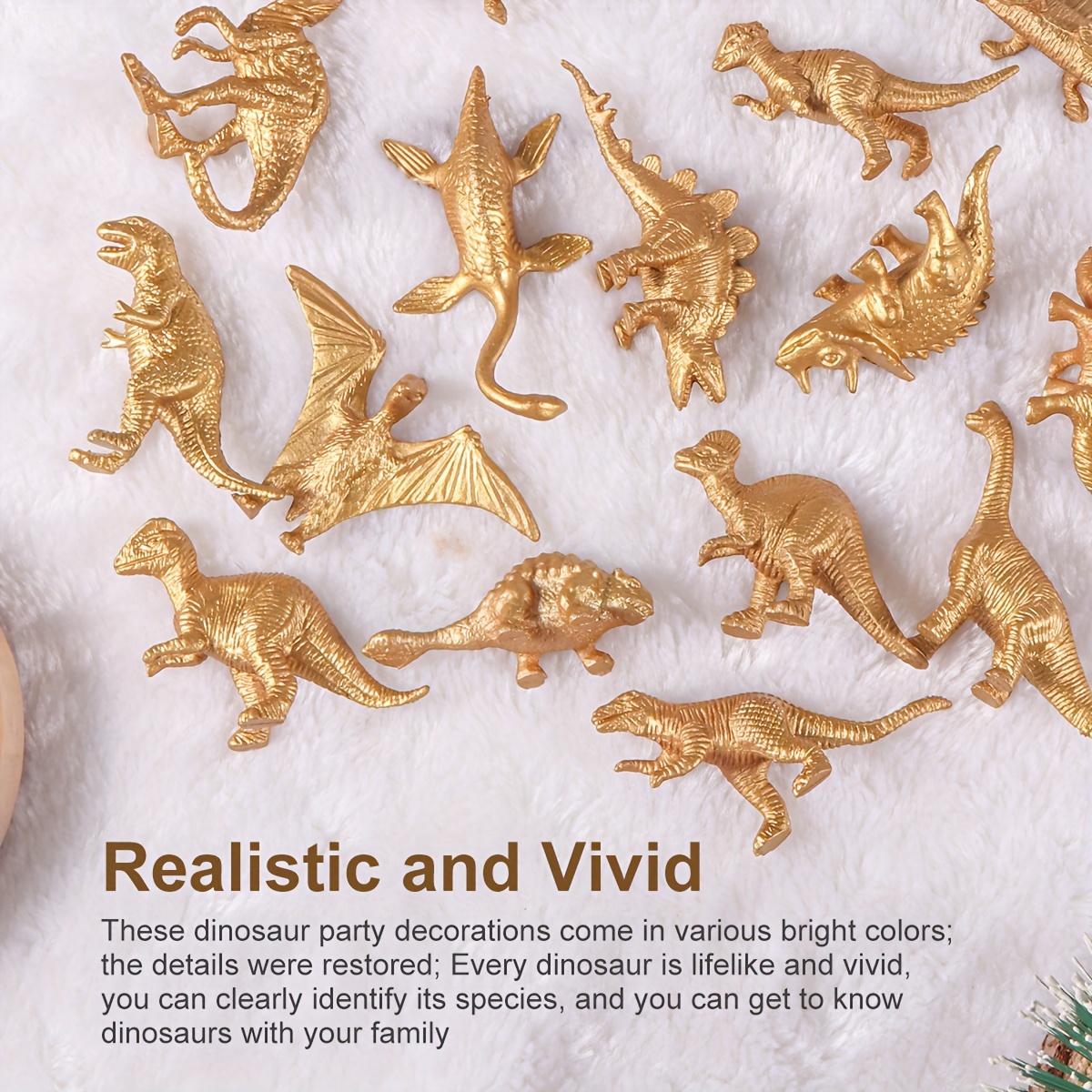 Gold dinosaur figurine cheap