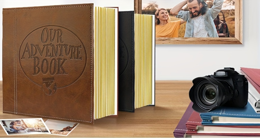 Exquisite Premium Self Adhesive Photo Album Leather Cover - Temu