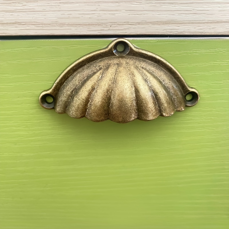 Vintage Handle Shell Half Round Drawer Handle Suitable - Temu