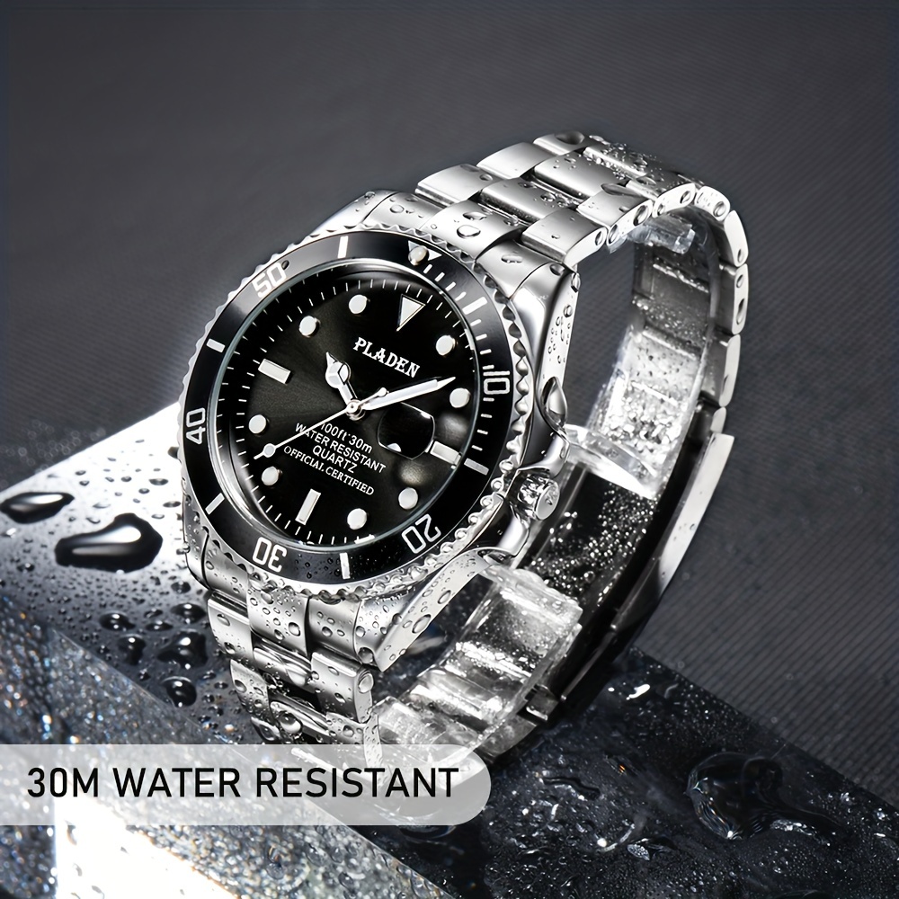  LIGE Watches,Mens Full Stainless Steel Luminous Quartz Watch  Fashion Casual Business Dress Wristwatch Waterproof 30M Water : Clothing,  Shoes & Jewelry