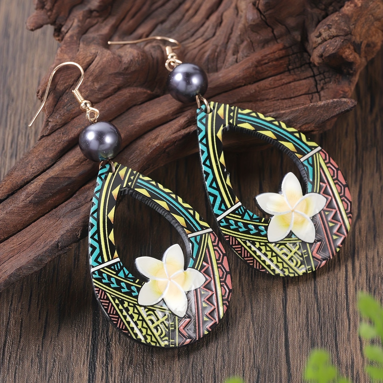 

Bohemian Hawaiian Summer Pattern Earrings Elegant Party Earrings