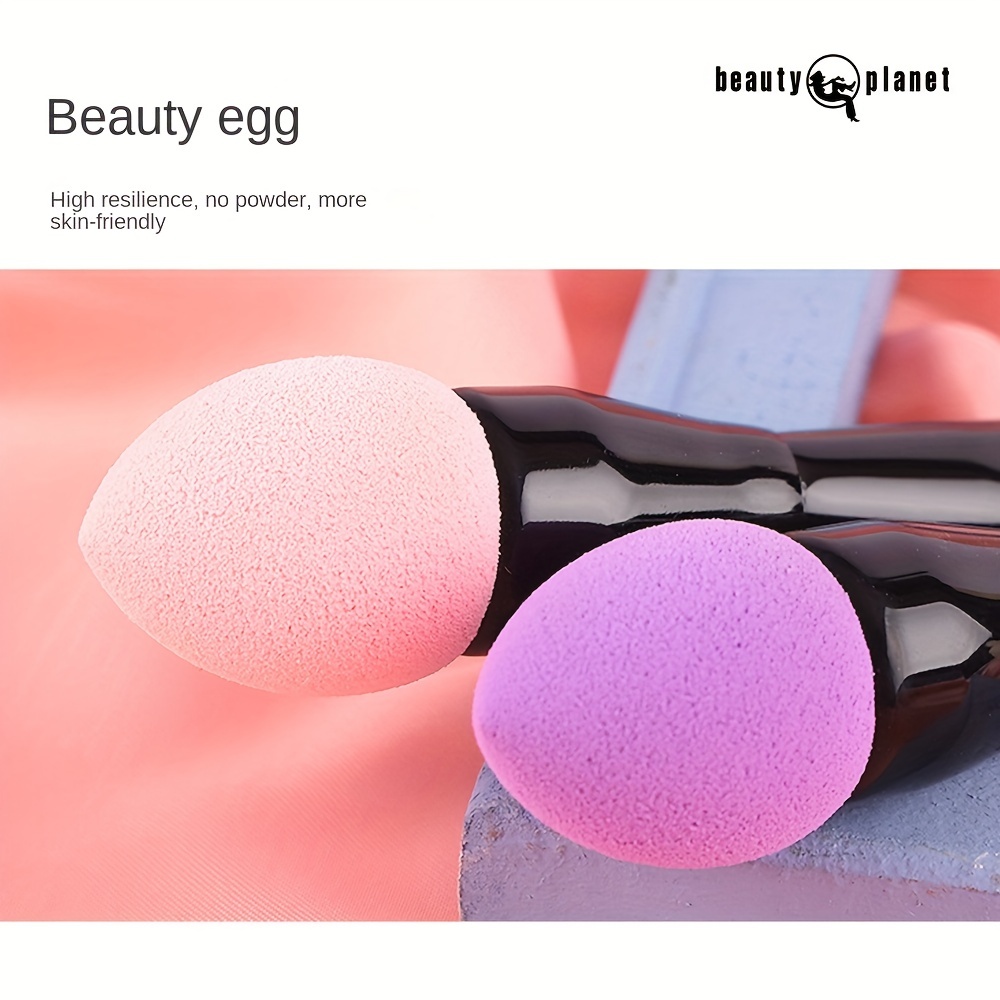 Double Headed Foundation Brush With Makeup Sponge