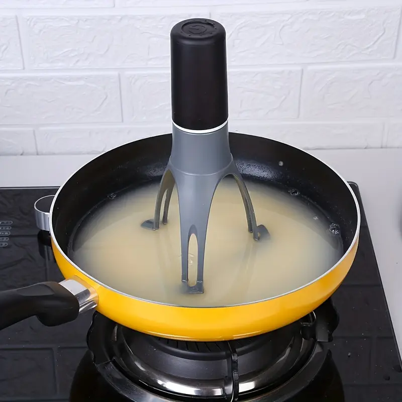 1pc unique automatic flat bottom mixer with speed indicator electric automatic mixer frying pan mixer soup cream mixer hand held mixer kitchen cooking baking tools details 1