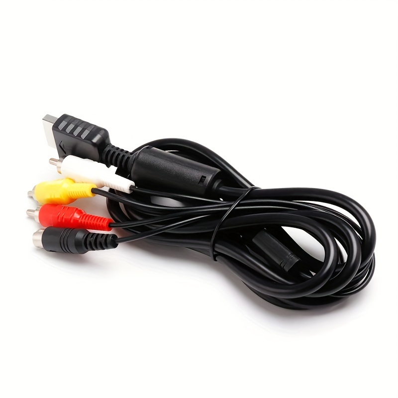 6FT S-AV TV Audio Video RCA Composite Adapter Cable Cord For Nintendo Wii/  Wii U