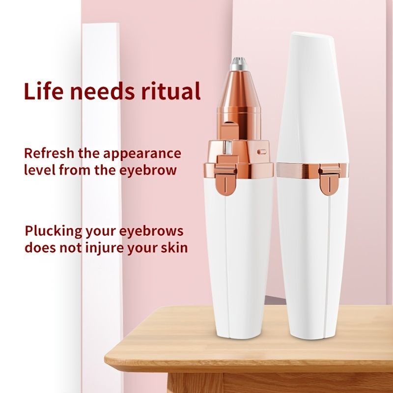 1pc Rechargeable Eyebrow Hair Remover Painless Precision Eyebrow Trimmer  Razor Tool For Face Lips Nose Facial Hair Removal For Men Women -  Appliances - Temu