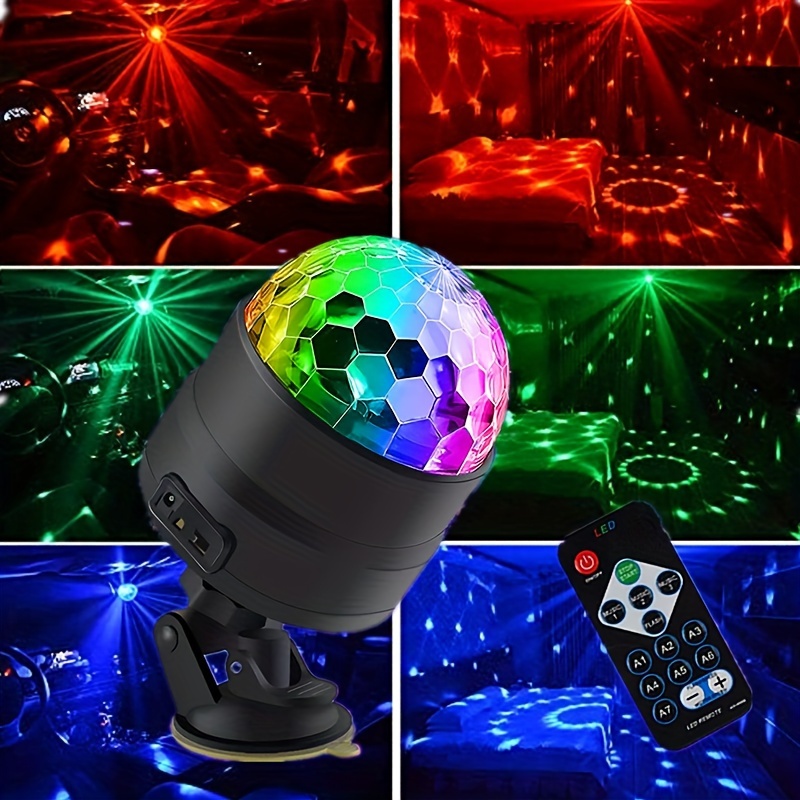 Mini boule disco, lumières de fête, haut-parleur sans fil