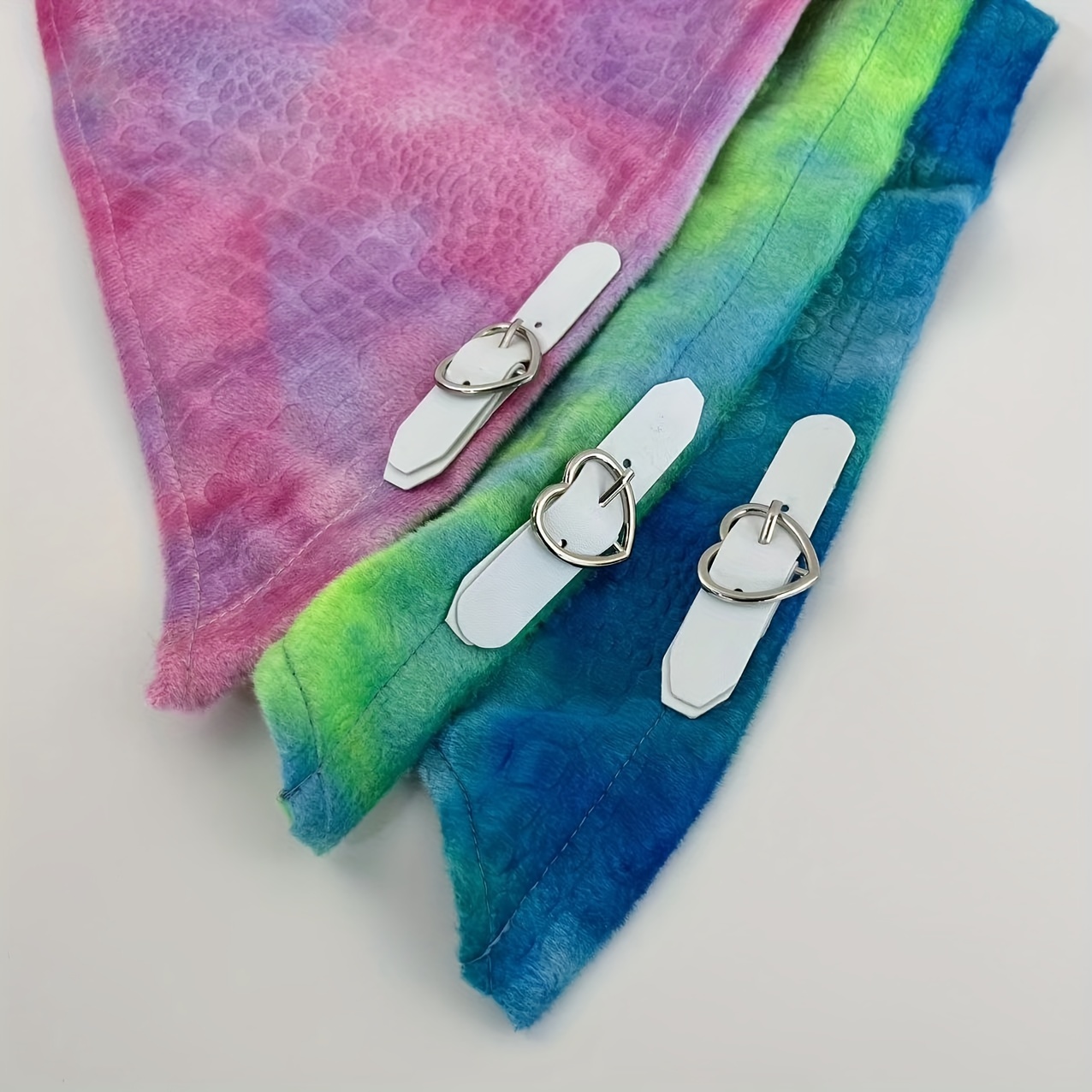 Y2K Embossed Triangle Scarf Gradient Headband Turban Bandana