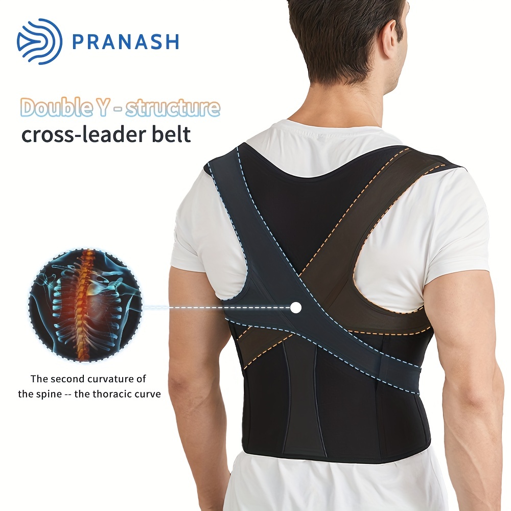 Kixre Updated Posture Corrector for Men and Women,Adjustable Upper Back  Brace for Clavicle Support and Providing Neck Shoulder Upright Straightener
