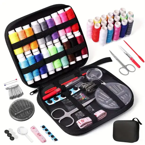 Portable Travel Sewing Kit Diy Sewing Supplies With Sewing - Temu
