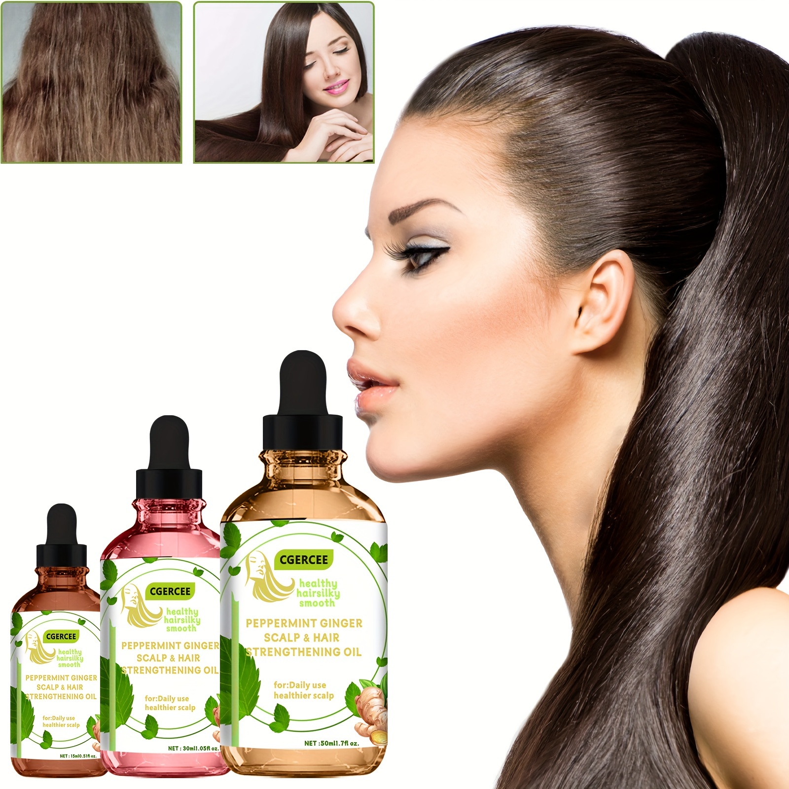 Ginger Mint Hair Care Essential Scalp Massage Care