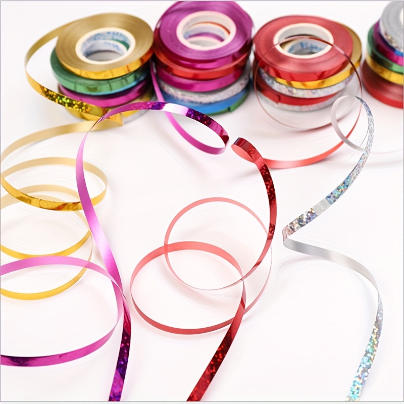 500 Yard Rainbow Ribbon Rainbow Curling Ribbon Metallic - Temu