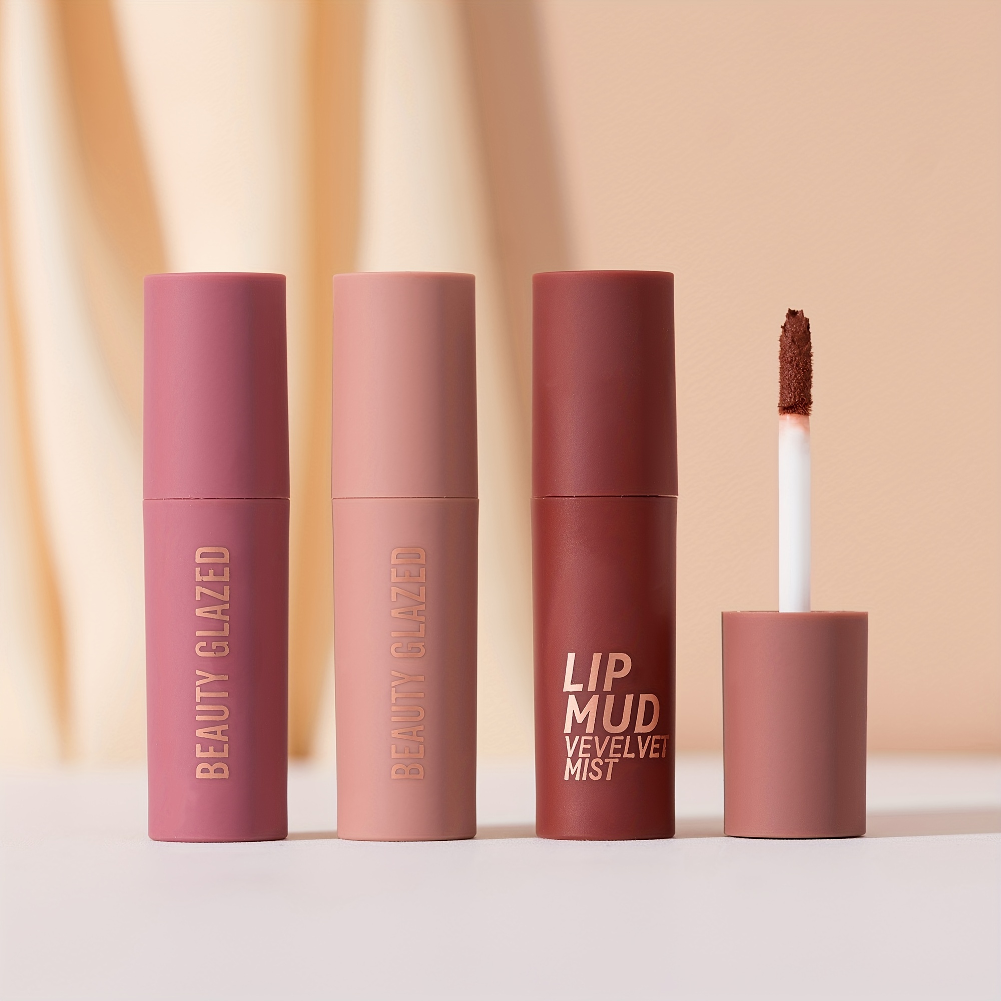 .com : JDEFEG Wine Gloss Lip Tint 6 Colors Of Velvet Smooth