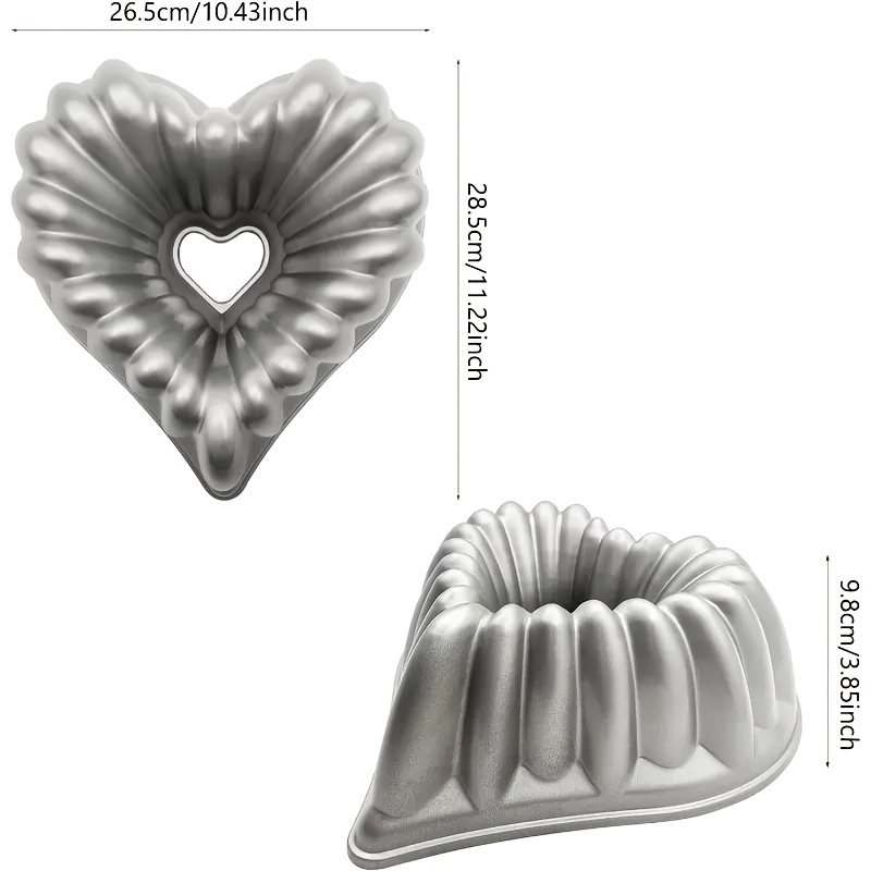 1 Pezzo Stampo Torta A Forma Cuore Stampo In Silicone 3d - Temu