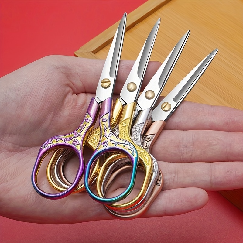 Kitchen Scissors Retro Plum Small Scissors Stainless Steel - Temu Australia