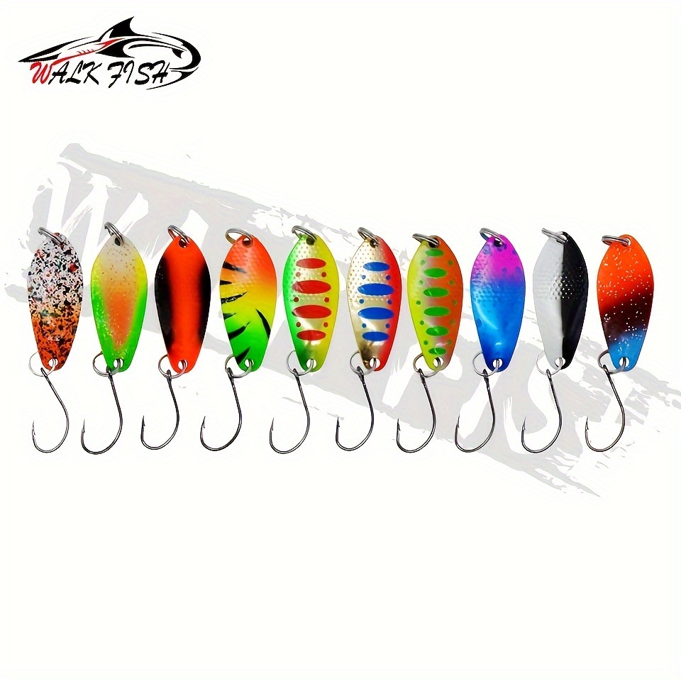 10pcs 2.5g Metal Lure Wholesale Trout Bait Spoon Lure Fake Bait Spinnerbait