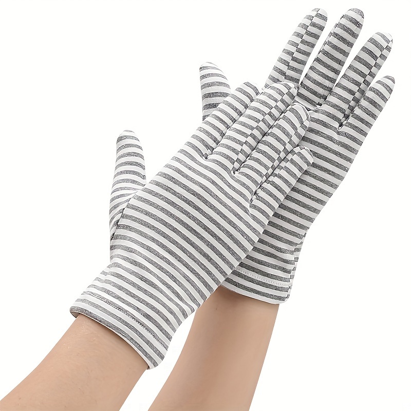 Spring Summer Breathable Cotton Sunscreen Gloves Women Men - Temu
