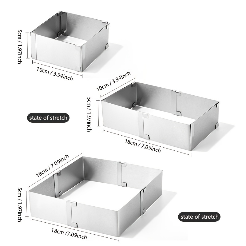 TORTAFLEX SQUARE CAKE MOLDS-SM