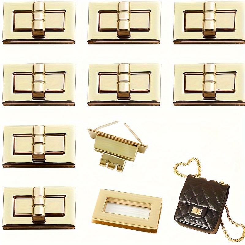 2/5Pcs Metal Bag Lock Clasp Swivel Twist Turn Locks Buckles DIY Handbag  Purse Hardware Clasps Closure Bags Replace Accessories - AliExpress