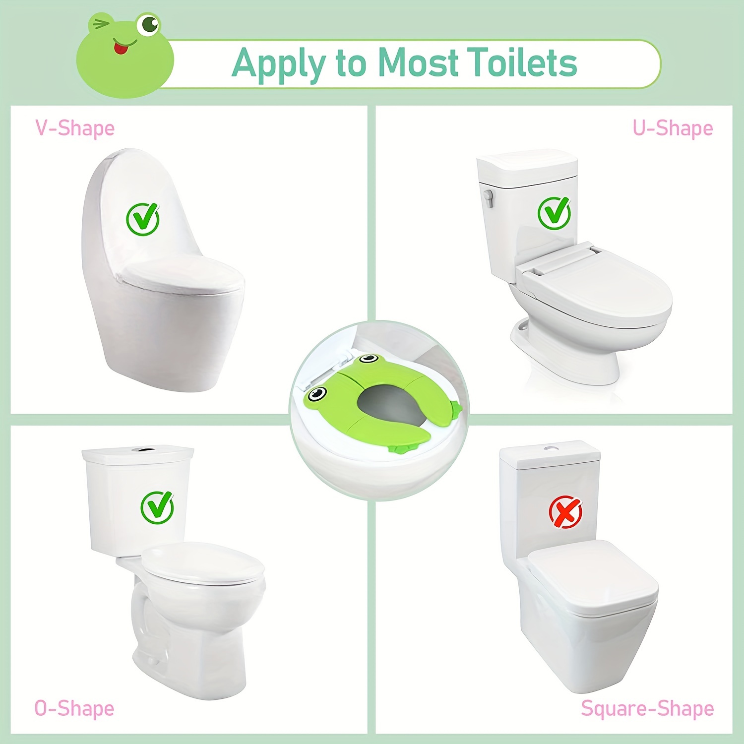 Siège de toilette d'apprentissage de la propreté pour enfants, siège  d'entraînement réaliste pour les tout-petits, garçons et filles, avec PU  souple