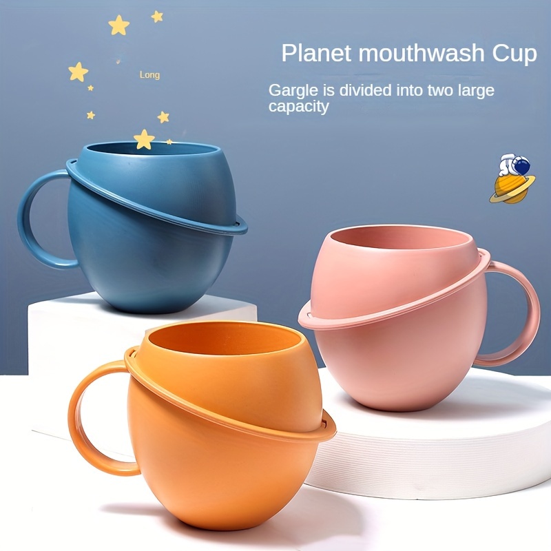 Solid Color Mouthwash Cup, Simple Couple Toothbrush Cup, Plastic Gargle  Cup, Minimalist Bathroom Tumbler With Tray, Bathroom Accessories - Temu