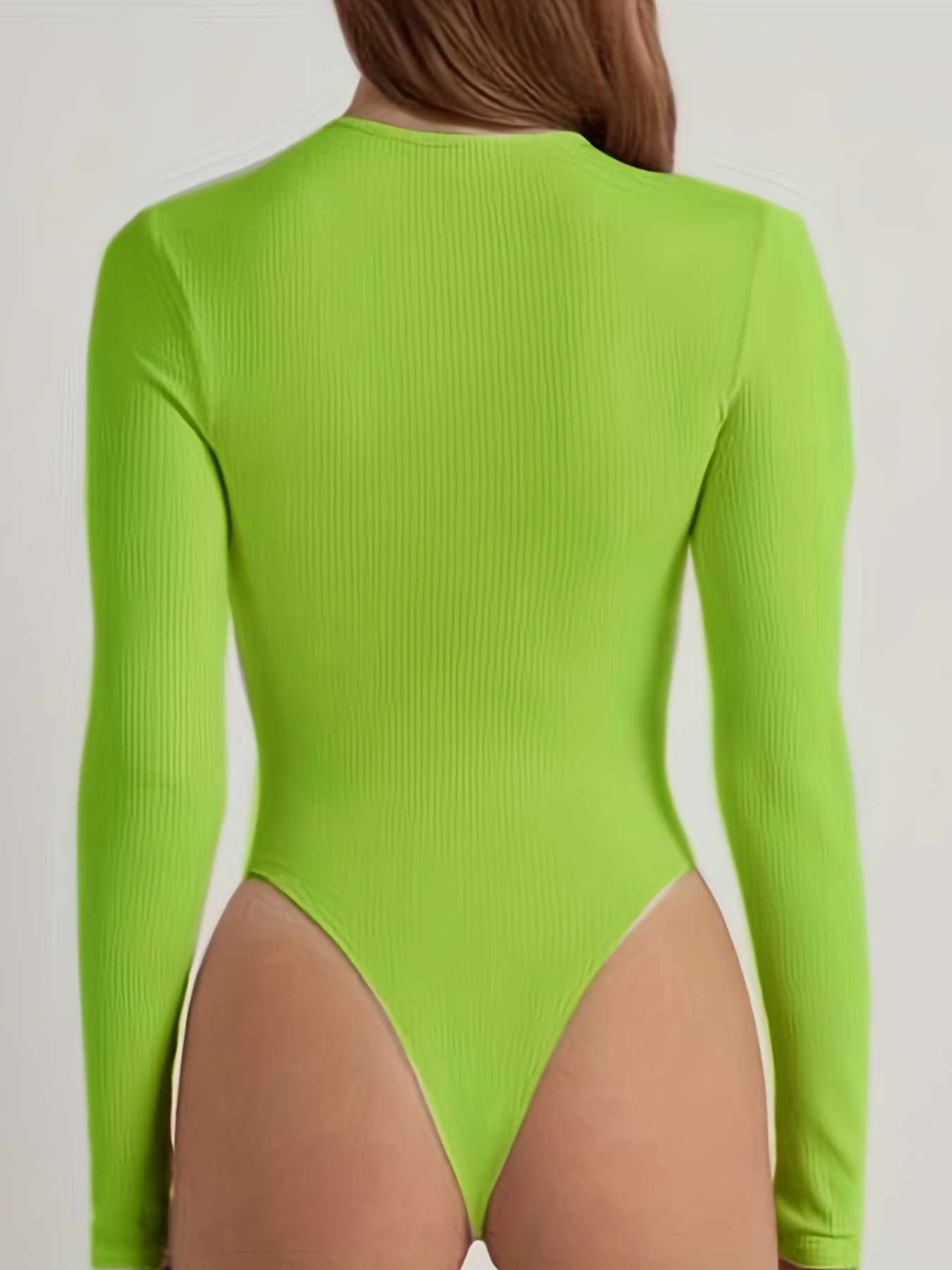 Neon Green Long Sleeve Bodysuit