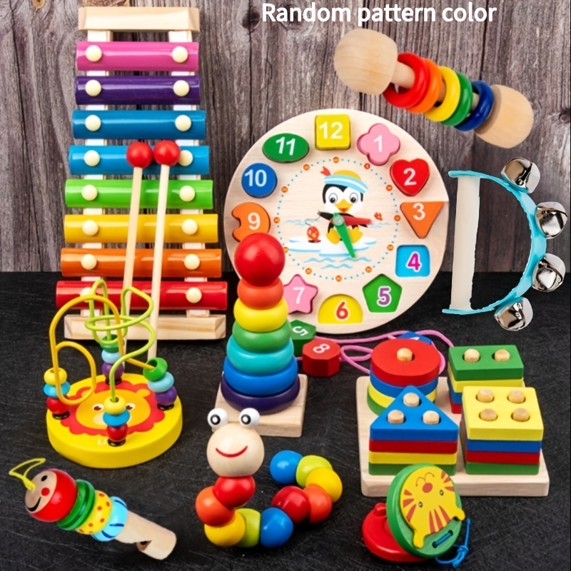  Juguetes Montessori para regalos de bebé de 1 año, caja de kit  de juego incluye juegos de cosecha de zanahorias, caja de monedas para  bebés, juguetes de habilidades motoras finas y