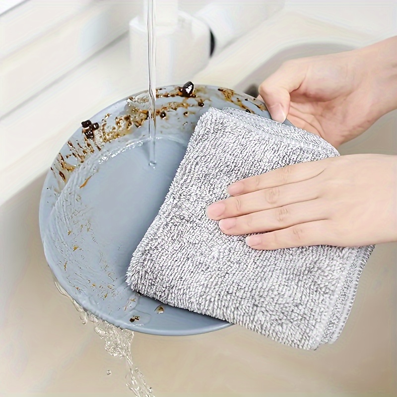 Bamboo Charcoal Washcloth, Kitchen Towel, For Kitchen Washcloth, Quick  Drying, Multi Surface Cleaning - Temu