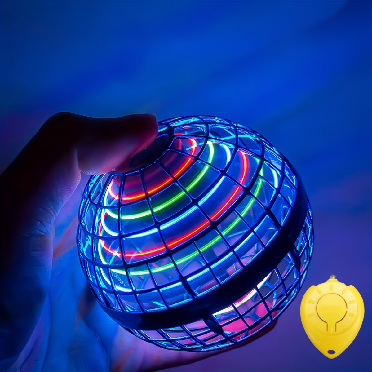 Jouet Boule Volante Lumineuse, 360° Flying Ball Hover Ball