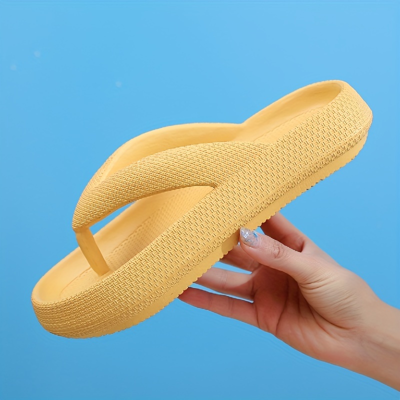 Womens Platform Flip Flops Open Toe Round Toe Anti Slip - Temu