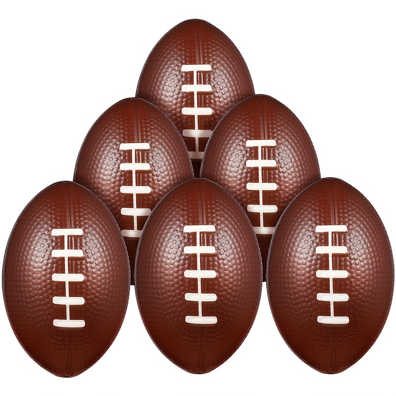 GiftExpress 6-Pack 5 Foam Football Stress Balls, Sport Balls, Superbowl  Decoration Party Favor, Football Themed Party Supplies and Giveaways