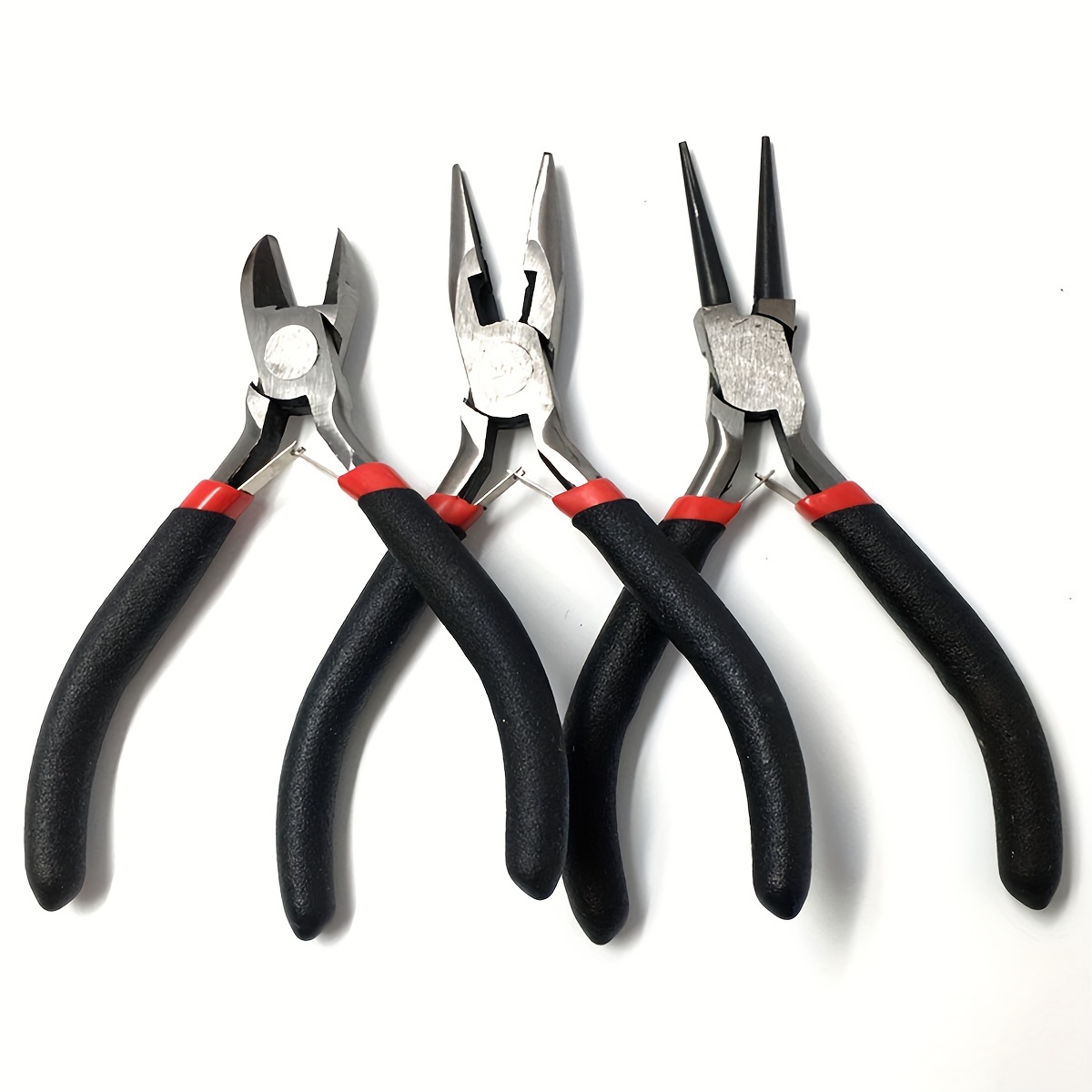 

3pcs/set Diy Hand-operated Tool Black Pliers 3 Uses Can Be Used To Make And Repair Various Jewelry Tool Accessories Diy Lovers Essential