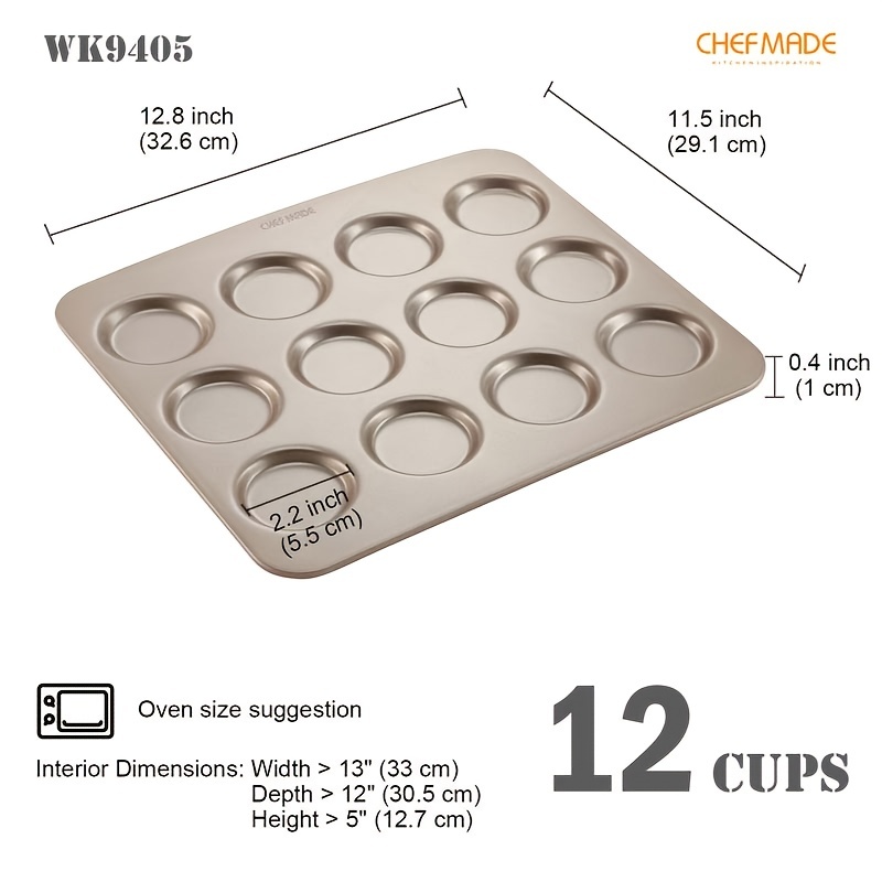 Chefmade Non Stick Baking Tray Carbon Steel Baking Pan Mold - Temu