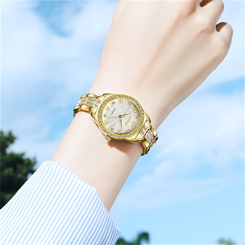 Seno Ocean Women's Watch Fashion Crystal Ladies Quartz Relogio Feminino  Female Montre Reloj Mujer Zegarek Damski with Gift Box 