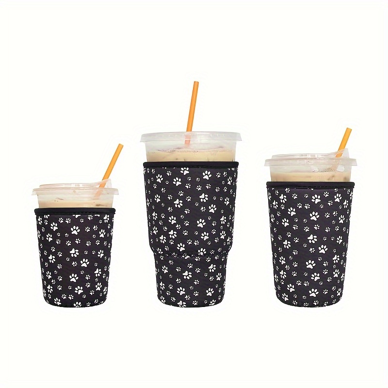 Reusable Iced Coffee Insulator Sleeves For Cold Beverages And Neoprene Cold  Coffee Cup Sleeves Cooler Cover For Coffee Cups(floral) - Temu