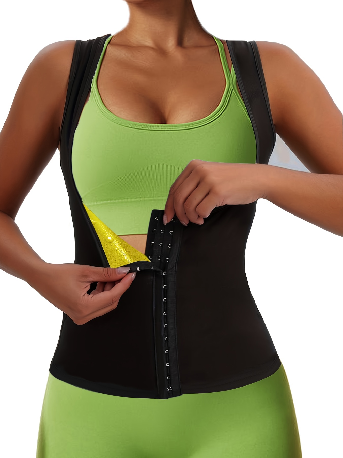 Neoprene Sauna Vest Sweat Waist Trainer for Men Lower Belly Fat S