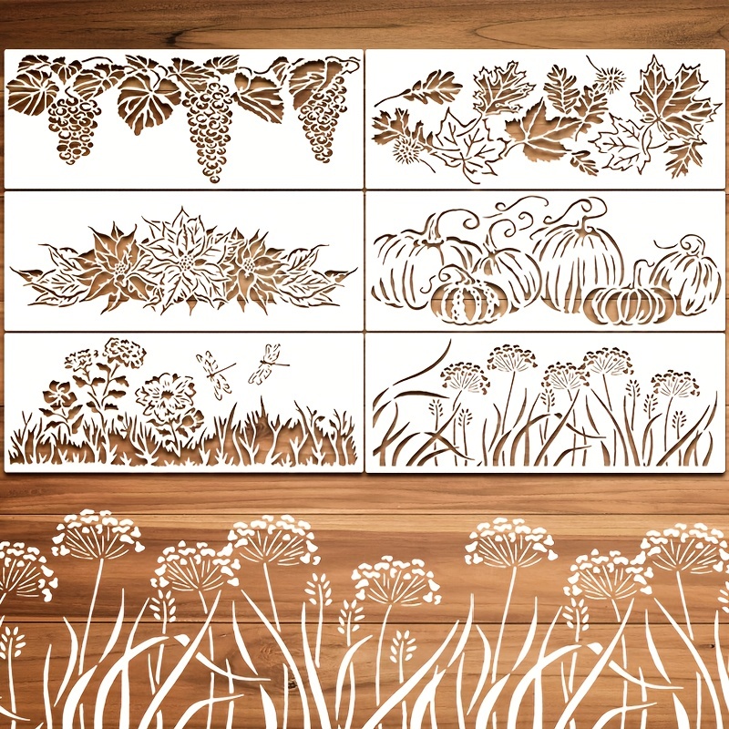 Plantilla para manualidades “Estilo” – Plantillas Decorativas, stencils,  para el diseño de interiores y pintar paredes como papel tapiz y vinilos  decorativos