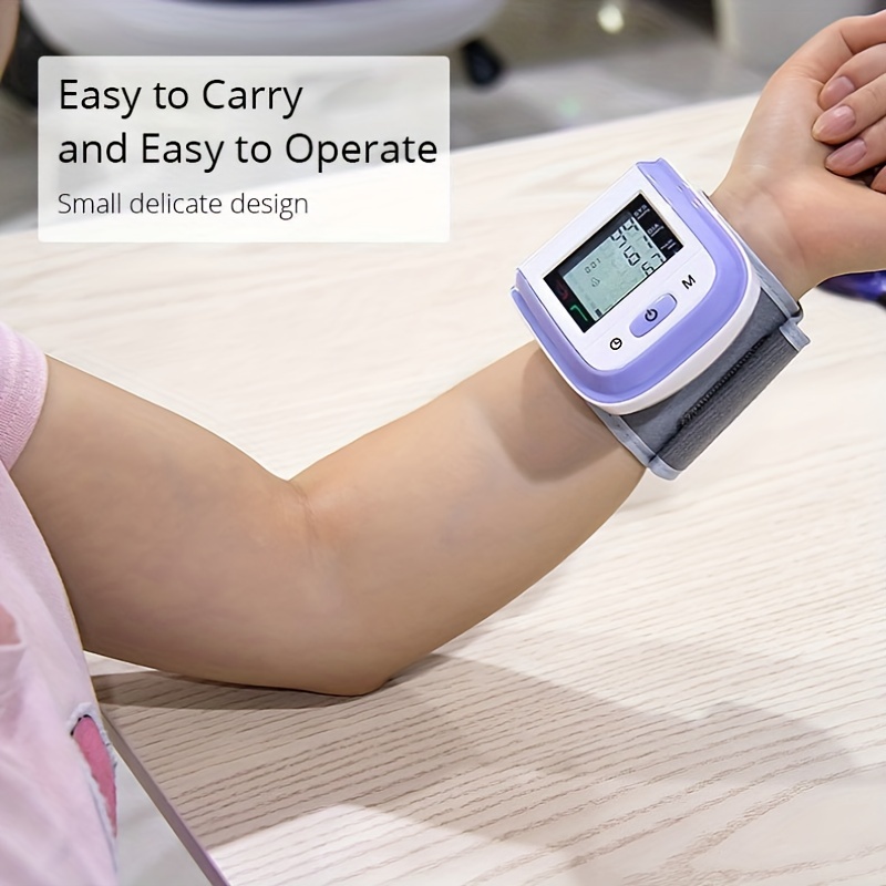 Monitor Digital de presión arterial de muñeca, pulsómetro, Monitor de  frecuencia cardíaca, tonómetro, Mini esfigmomanómetro, pantalla LCD,  pulsómetro - AliExpress