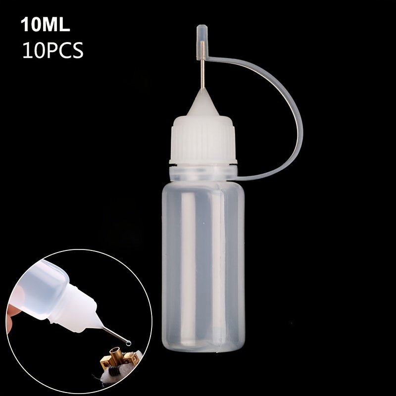 Precision Needle Tip Glue Applicator Bottle With Bent Blunt Needle Tip And  Tapered Needle For Oil, Adhesive, Liquid