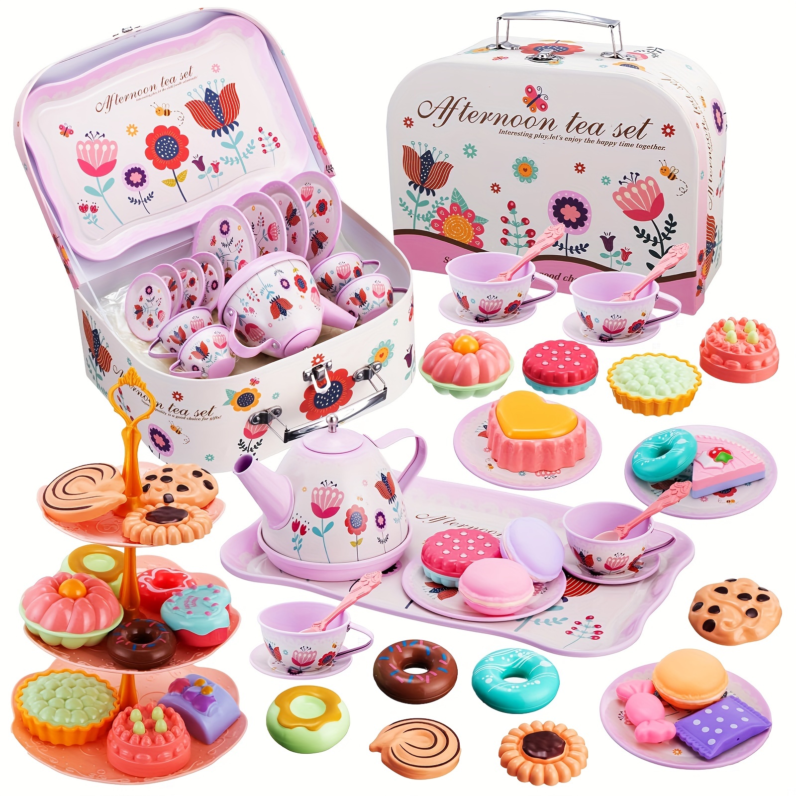 Tea Set For Little Girls Tea Party Set Tea Set For Toddlers - Temu