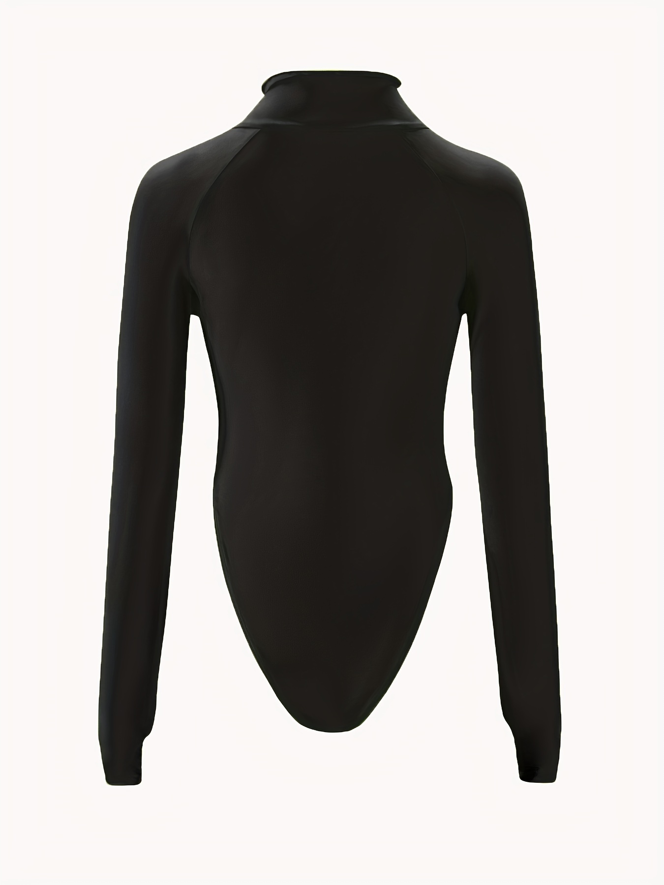 lettuce trim mock neck bodysuit casual solid raglan sleeve cut out bodysuit womens clothing