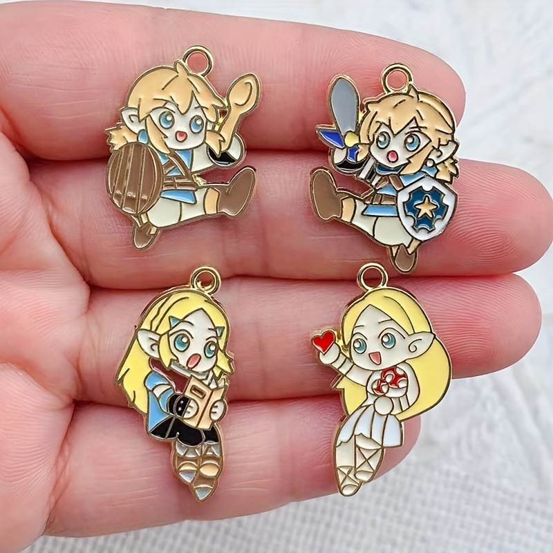 Anime Peripherals Cartoon Girl Charm For Diy Jewelry - Temu