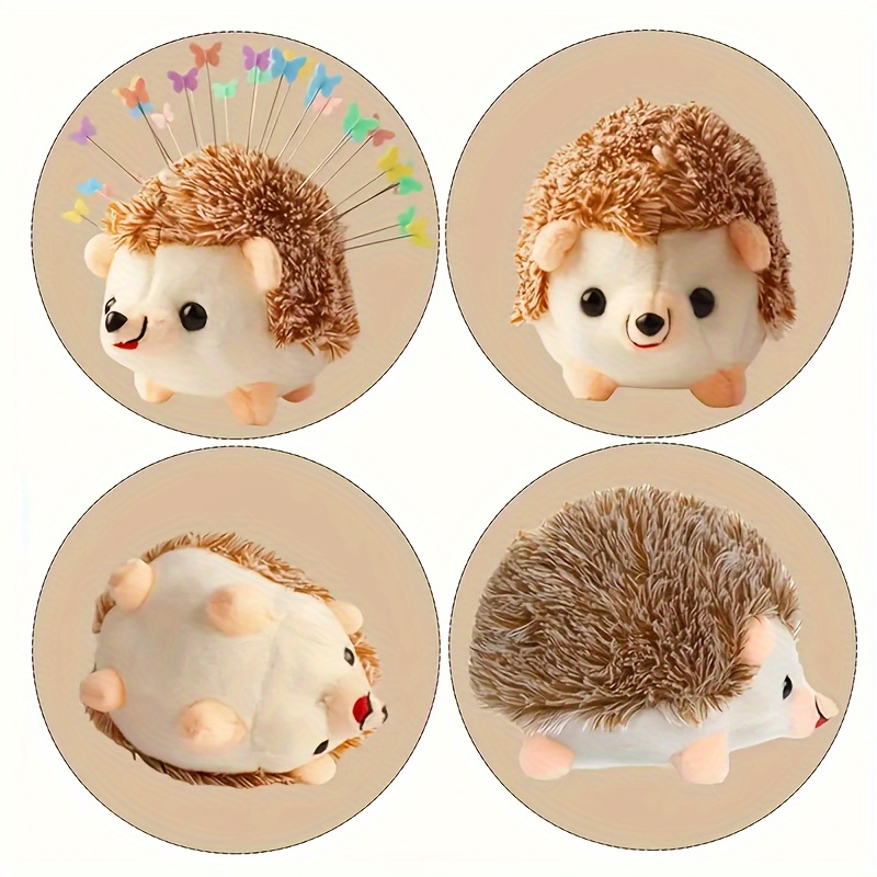 Pin Cushions for Sewing Cute Patchwork Pin Holder 2PCS DIY Craft Hedgehog 