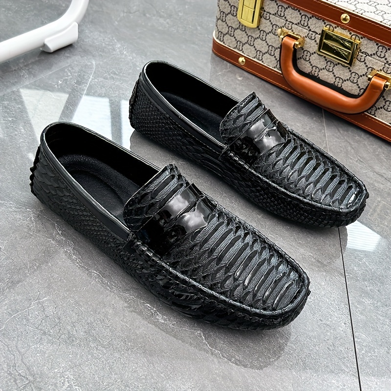 Louis vuitton Men Loafers in blue crocodile stylished leather// New!