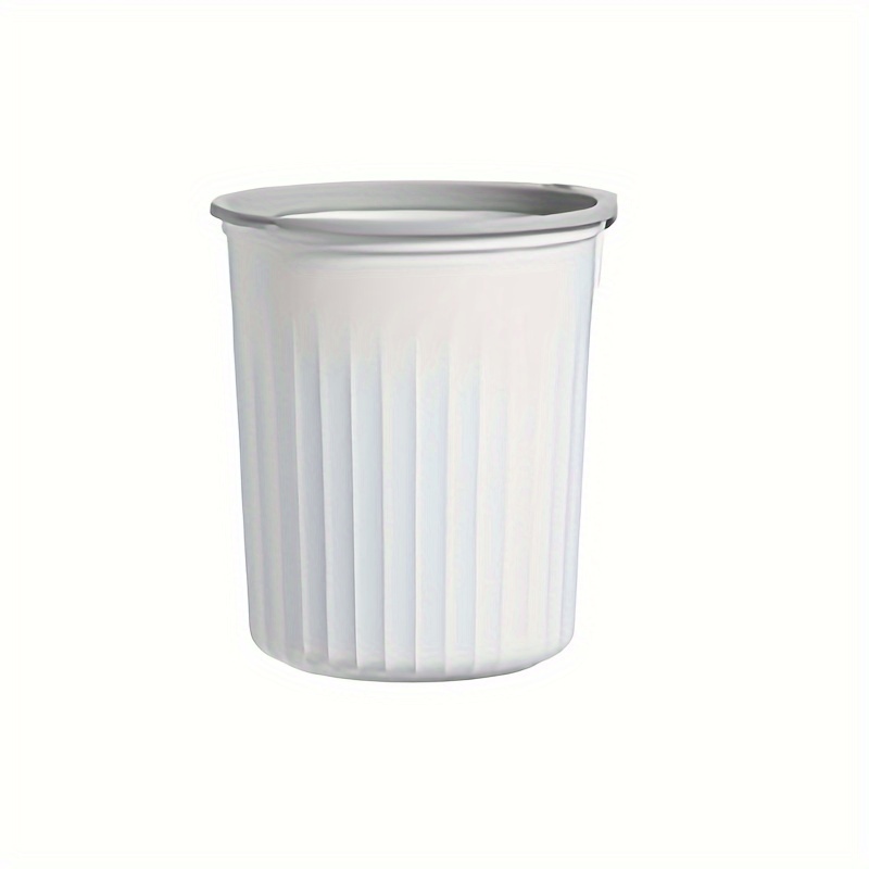 Plastic Lidless Trash Can, Medium Garbage Can With Pressure Ring, Kitchen  Bathroom Bedroom Living Room Dorm Office Toilet Garbage Can - Temu