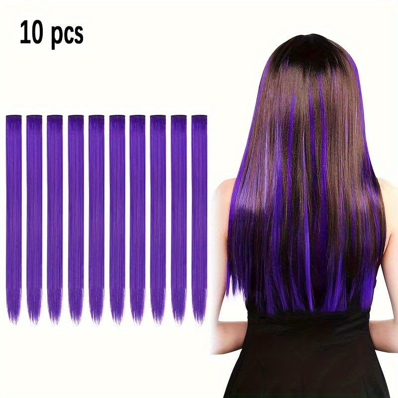 Purple deals hair clips