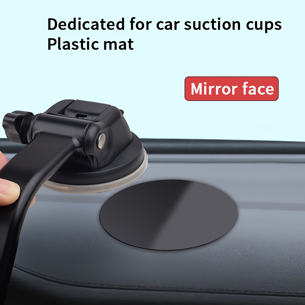 

1pc Car Mounted Mobile Phone Holder Base Suction Cup Rubber Pad, High-temperature Resistant Auxiliary Accessory, Mobile Phone Holder, Dashboard Suction Cup Gasket
