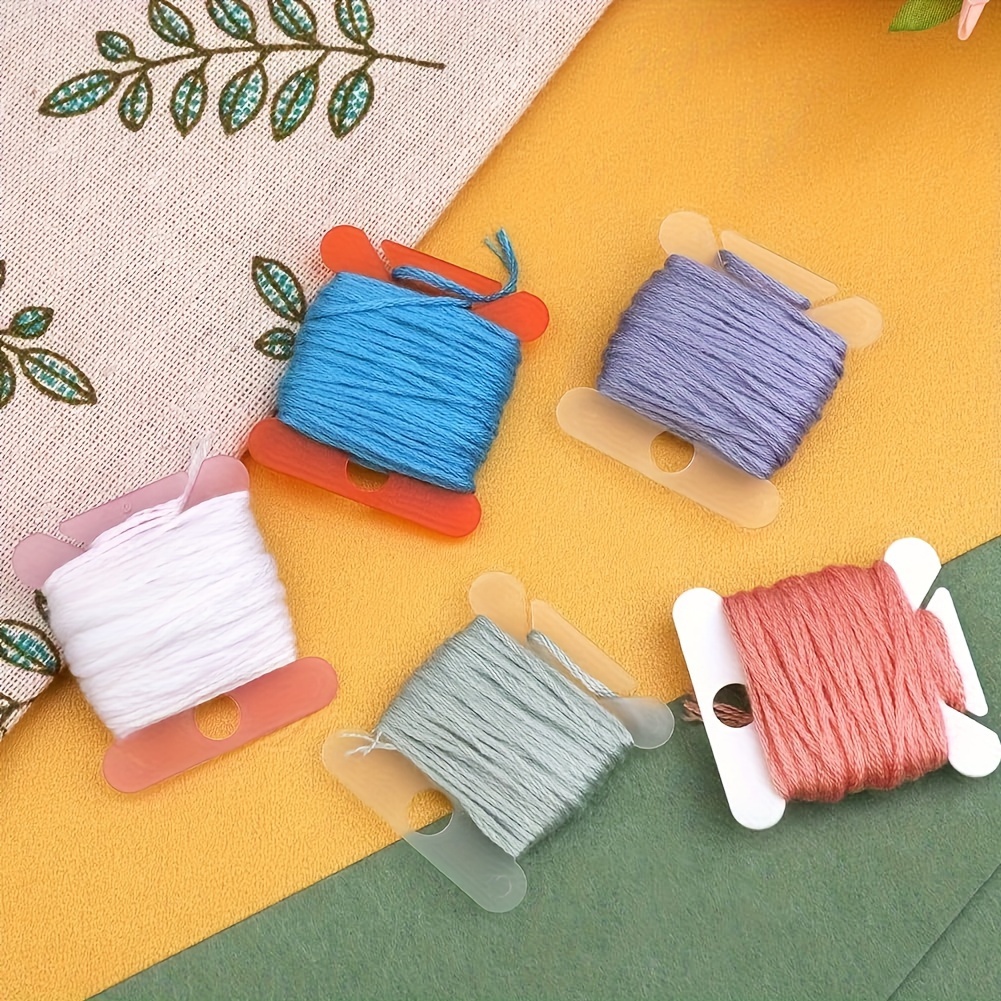Embroidery Thread holder Floss Craft Bobbin Plastic Sewing Thread Board  Card Thread Organizer Cross Stitch Storage Holder