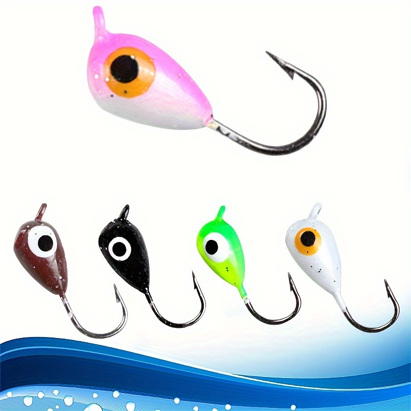 5pcs Mini Jig Head Hook, Ice Fishing Hook, Fishing Hook For Freshwater  Saltwater, Fishing Accessories
