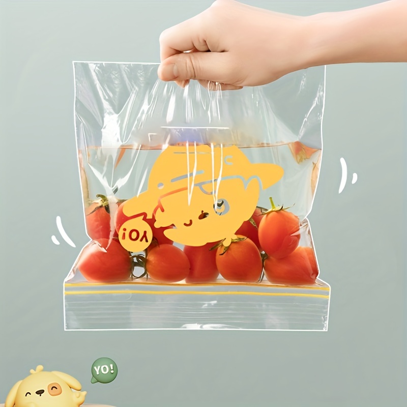Transparent Ziplock Nylon Food Storage Bag - Large Size - 20 Pieces