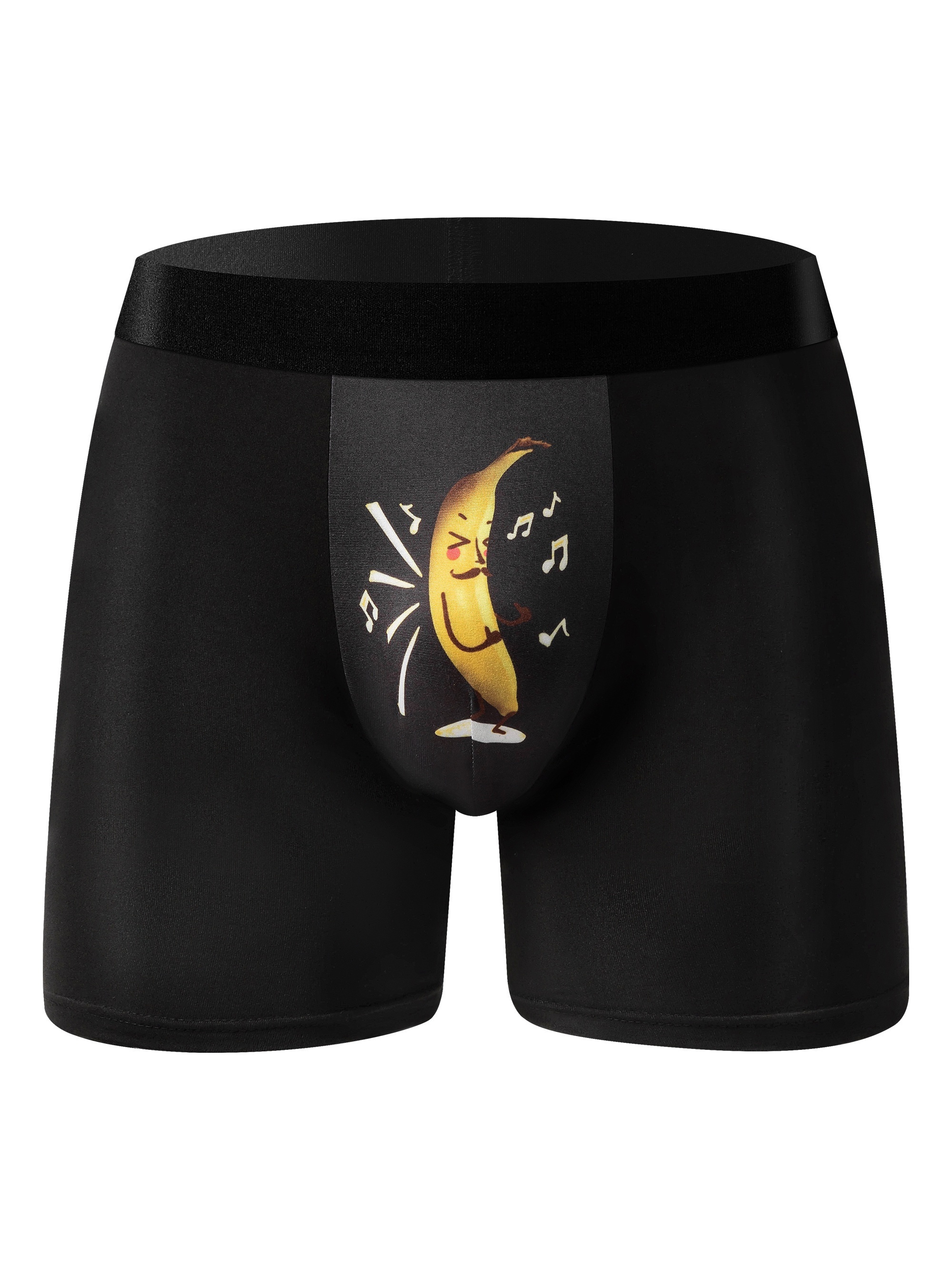 Mens Humorous 3D Eggplant Printed Boxer Funny Boxer Briefs Novelty